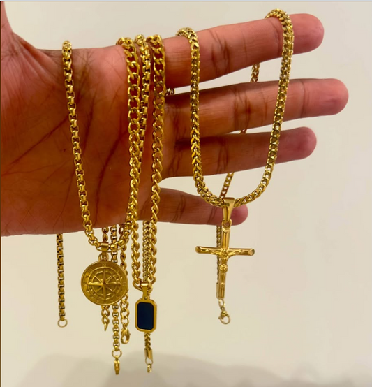 Coated in Pure 18 K Gold Jewelry with Pendant